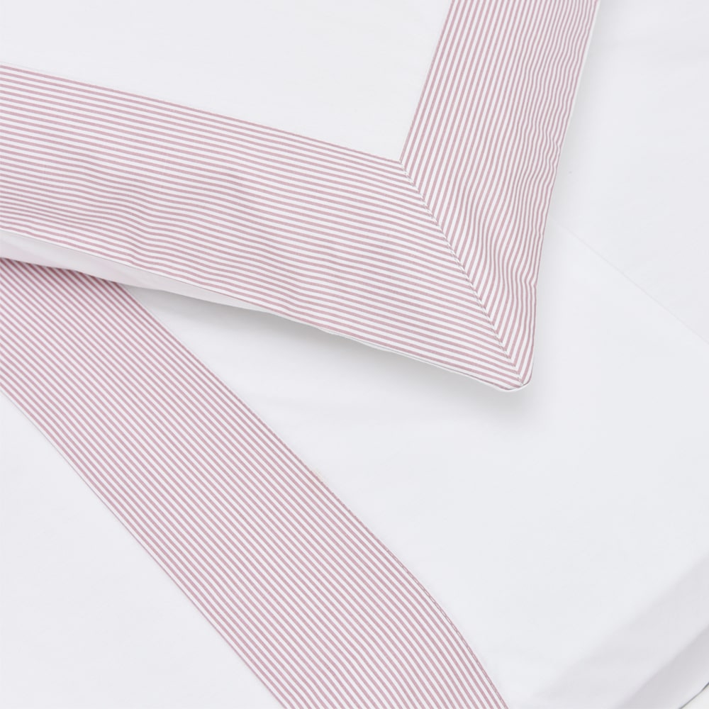 Fronha avulsa 200 fios percal Stripes com barrado - Imagem 2