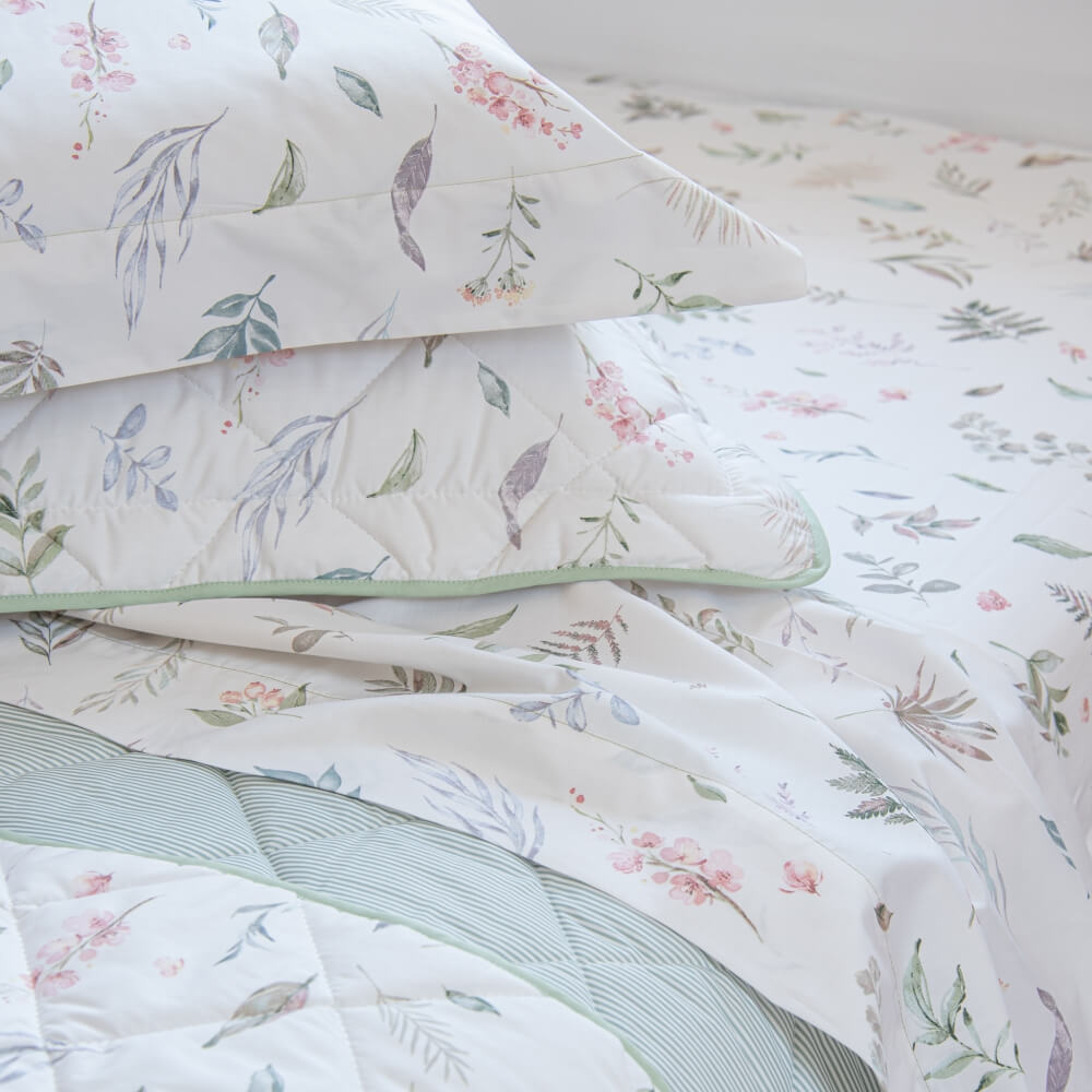 Jogo de lençol percal 200 fios Brisa estampado - Imagem 2