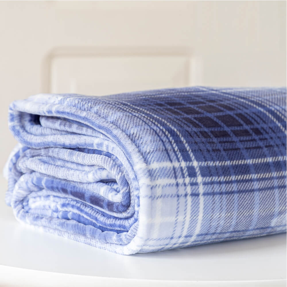 Cobertor fleece xadrez Scavone - Imagem 1