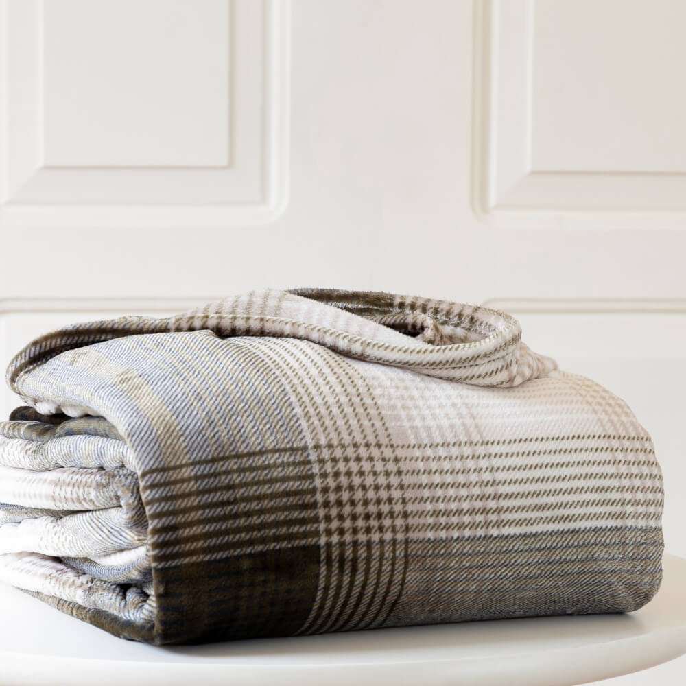 Cobertor fleece xadrez Scavone - Imagem 1