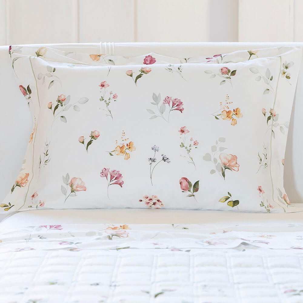 Fronha avulsa cetim 300 fios Provence estampada - Imagem 1