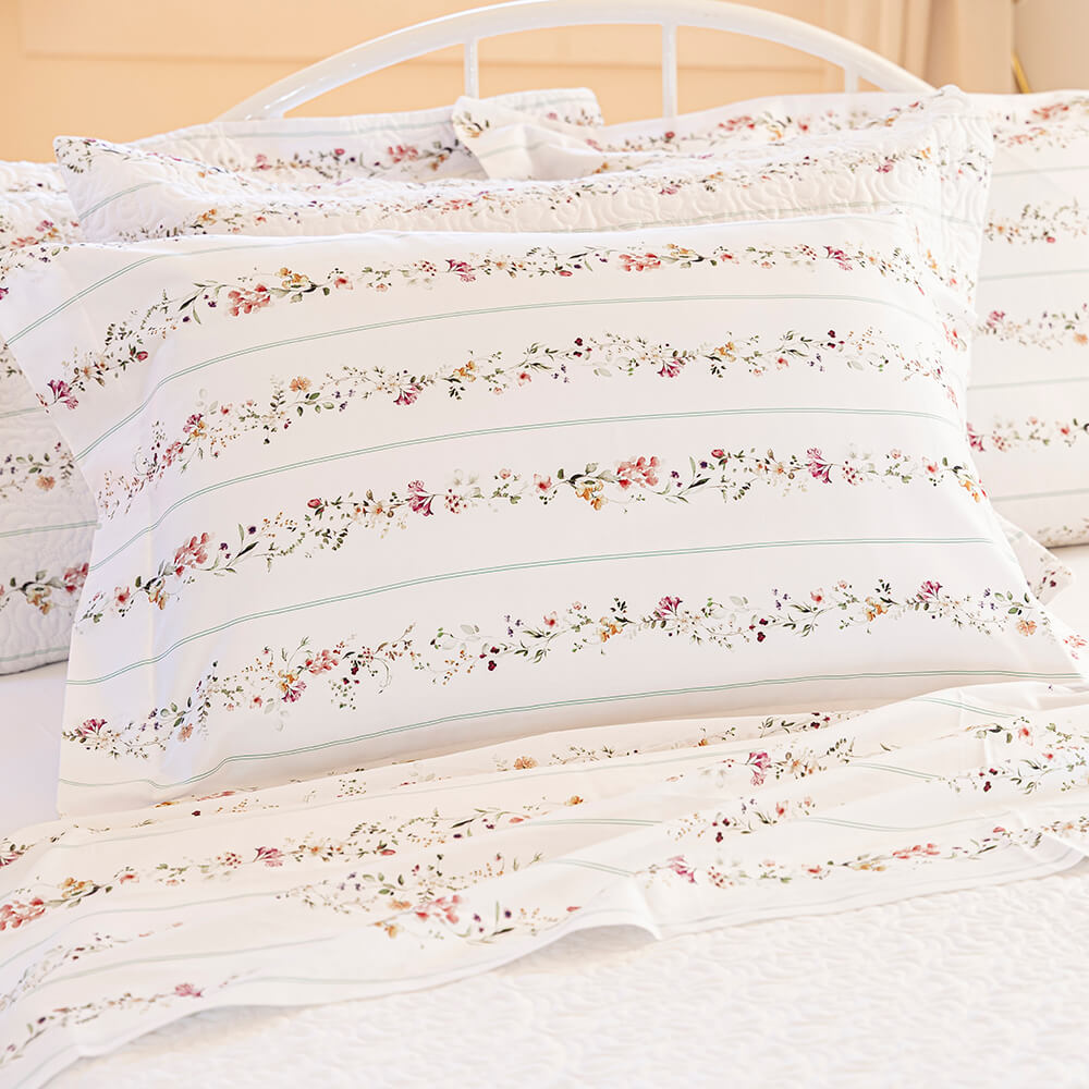 Fronha avulsa cetim 300 fios Marselha estampada - Imagem 1