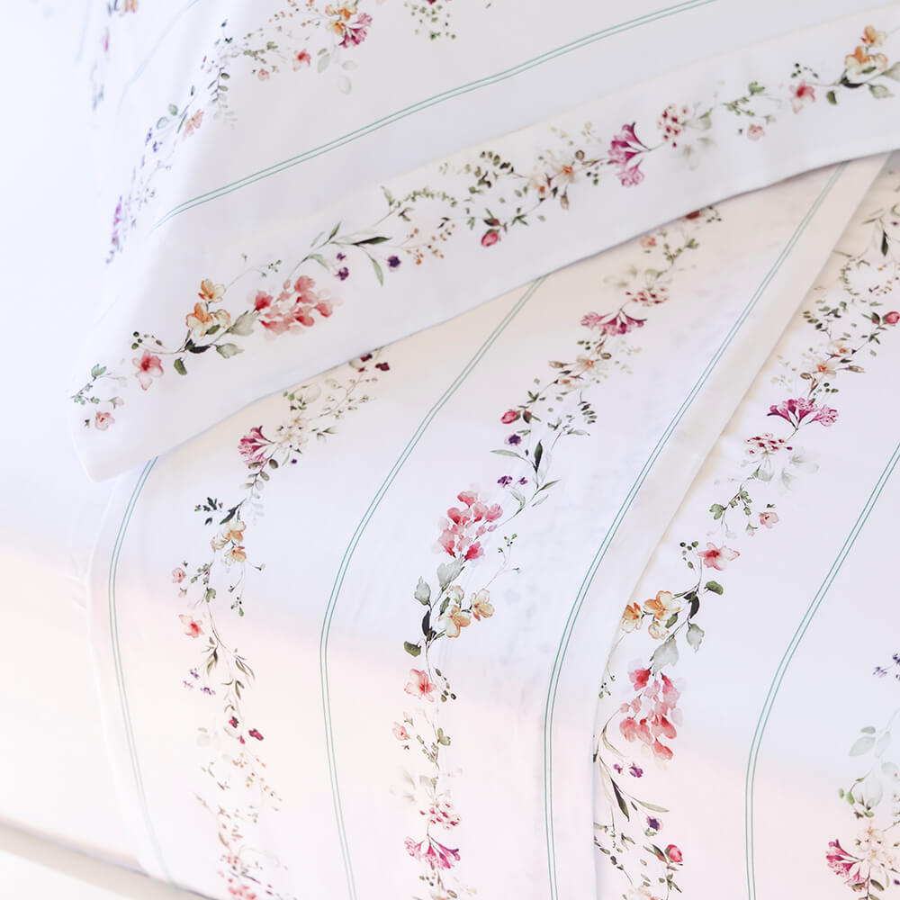 Jogo de lençol cetim 300 fios Marselha estampado - Imagem 2