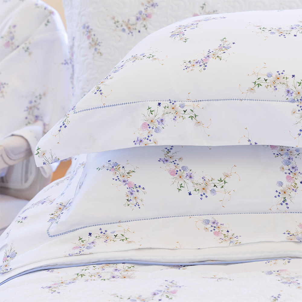 Fronha avulsa cetim 300 fios Alice estampada - Imagem 2