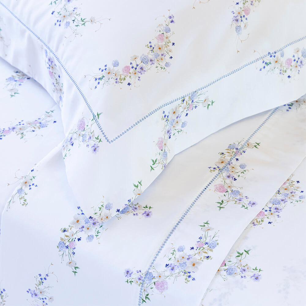 Jogo de lençol cetim 300 fios Alice estampado - Imagem 2