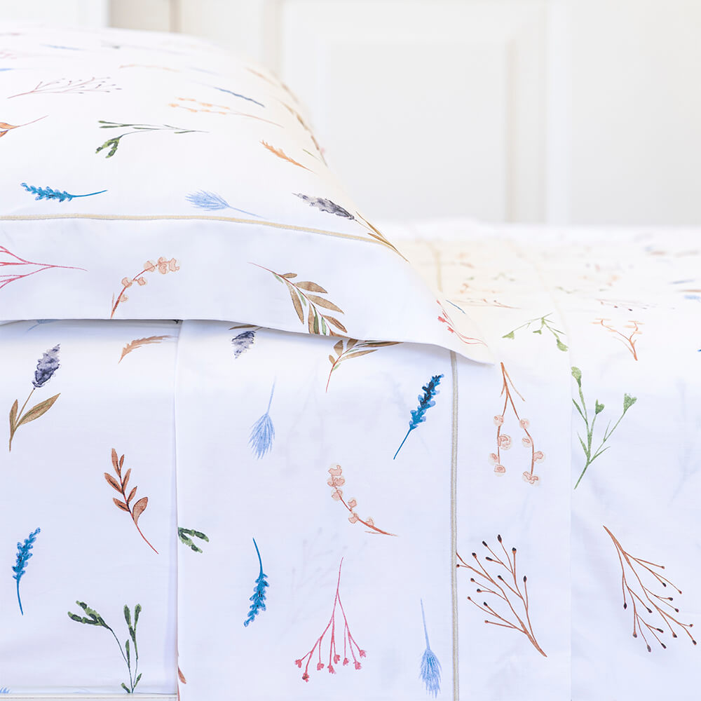 Jogo de lençol cetim 300 fios Wind estampada - Imagem 2